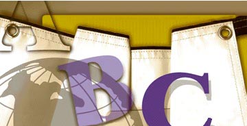 Banner material close-up